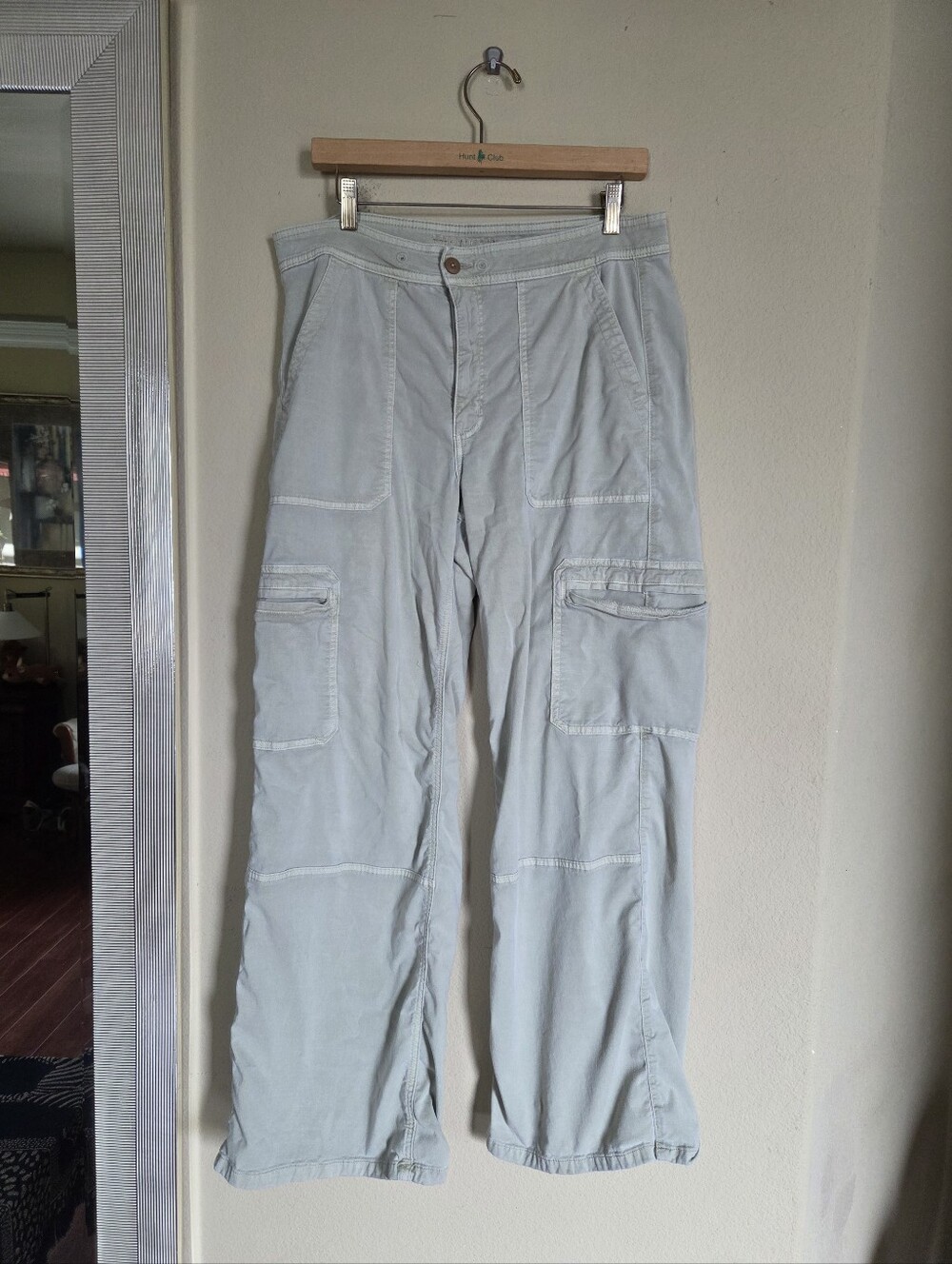 American Eagle Light Sage Green Lyocell Utility Cargo Pants